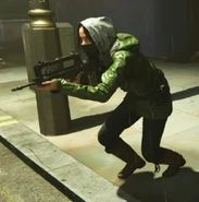 Female Al-Qatala Fighter in London.