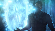 Richtofen shrugs as he abandons his future counterpart.