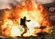 Пример неудачного использования огнемёта