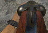 Aiming down the Sawed-off Shotgun's iron sights.