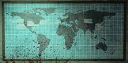 World map featuring Broken Arrow's facilities and significant places for the organization.