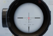 Aiming down the Scope of a DL Q33. This Scope is the same on M21 EBR and Arctic .50