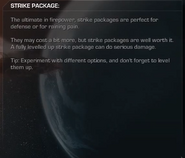 Strike Packages menu Extinction CoDG