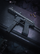 The TEC-9's Battle Pass card.