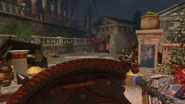 ApollosWill FirstPerson AncientEvil BO4.png (2.97 MB) First-person view when holding the Apollo's Will. The spear melee attack can be used.