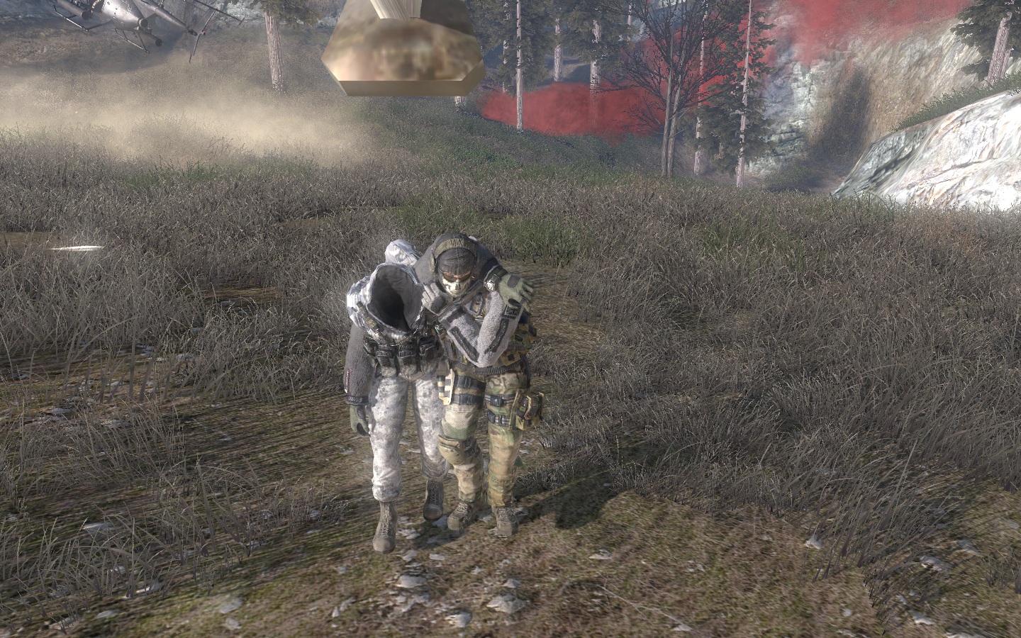 MW2: Ghost Reveals His Face and Captain Price Threatens General Shepherd  Scene 