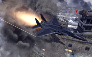 F-15 Eagle attacking the Gulag MW2