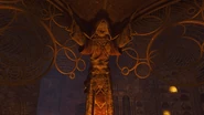 A statue of a Keeper in the Undercroft of Der Eisendrache.