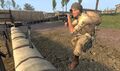 An American Sergeant using the MG42