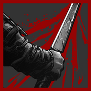 The Ammo Conservation achievement icon displaying the Blade of Barbarossa.