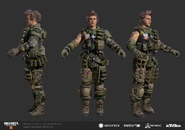 Battery (character) model BO4.jpg (397 KB) Battery concept model.