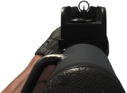 The default Iron Sights of the MP5.