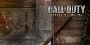 The Soviet menu background, featuring a train and a PPSh-41 propped against a crate.