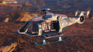 Helicopter with "Persisted" camo