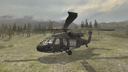 A Blackhawk that landed around the map