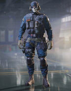 Ghost with the "Taskforce" Uniform in-game.