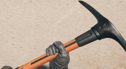 The Pickaxe in first person.