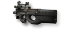 P90 z celownikiem laserowym