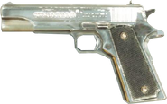 Third person view of the multiplayer M1911