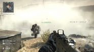 A Juggernaut using a Smoke Grenade to conceal its arrival by air in Survival Mode.