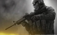 Ghost, as seen on Modern Warfare 2's campaign menu