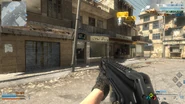 The AK117 with a GP-30 in first person