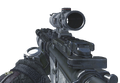 The ACOG Scope mounted on the M4A1.