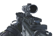 The ACOG Scope mounted on the M4A1.