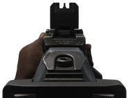 The default Iron Sights of the MP7.