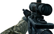 The ACOG Scope mounted on an M4A1.