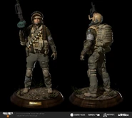 Unused FPA Soldier holding a 48 Dredge