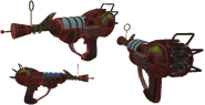 Some 3D models of the Ray Gun from different angles and sizes