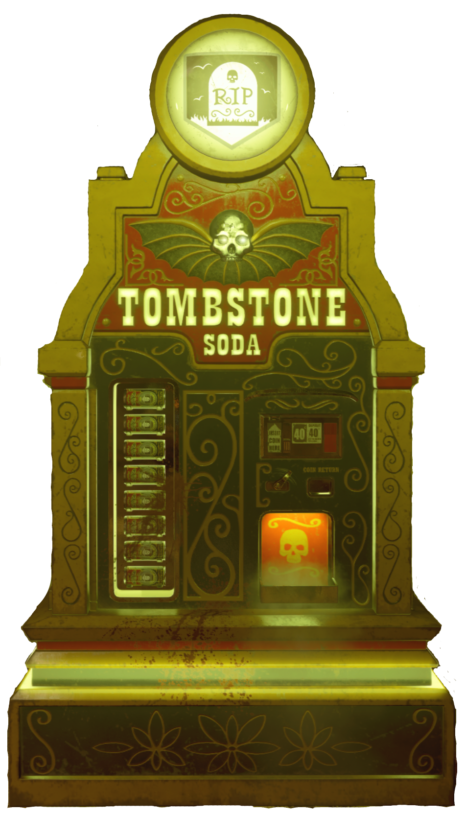 tombstone soda machine