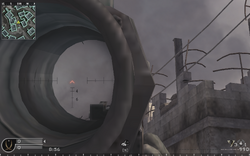 I ran into this problem when I aimed down the ACOG scope, this is why it's good to keep a backup "weapons" folder.