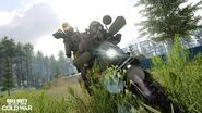 Antonov and Wraith on a Motorbike.
