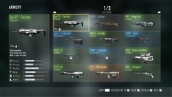 Armory Menu AW