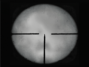 The Kar98k's Scope Reticule.