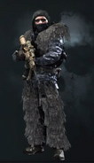 One of two Ghillie Suit models as seen in Call of Duty: Ghosts multiplayer, known as "Concealed Cobra."