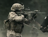 Frost using his M4A1 with an M68.