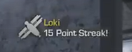 Pop up on the HUD showing a player has earned a Loki.