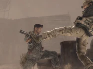 Прайс выбивает револьвер