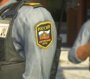 У сотрудников МВД шевроны ВС России