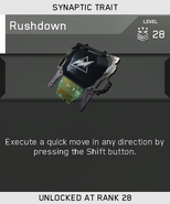 Rushdown being unlocked in multiplayer.