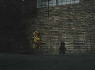 The teddy bear shadow's source in Der Riese. Note the floating teddy bear in front of a light entity, casting the shadow seen by players.