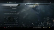 The Multiplayer menu in Call of Duty: Ghosts.