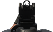 The default Iron Sights of the Holger-26.