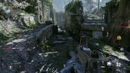 The HUD in Call of Duty: Advanced Warfare multiplayer.