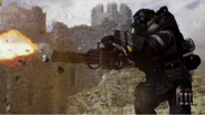 Juggernaut firing a minigun in Call of Duty: Ghosts.