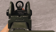 The Krig 6's default iron sights.