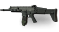 SCAR-L granatnik z celownikiem laserowym